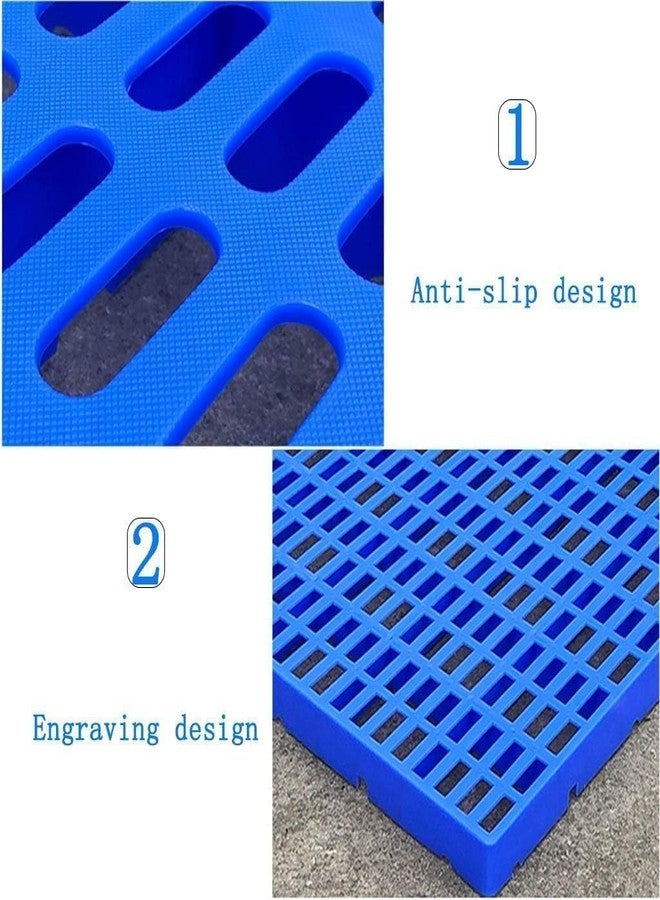 KsPups Dog Mat Plastic I Flooring Mat I Dog/Cat/Rabbit/Goat Multipurpose Floor Mat 36x12 Inch (Pack of 4PCS, Blue) - Image 3